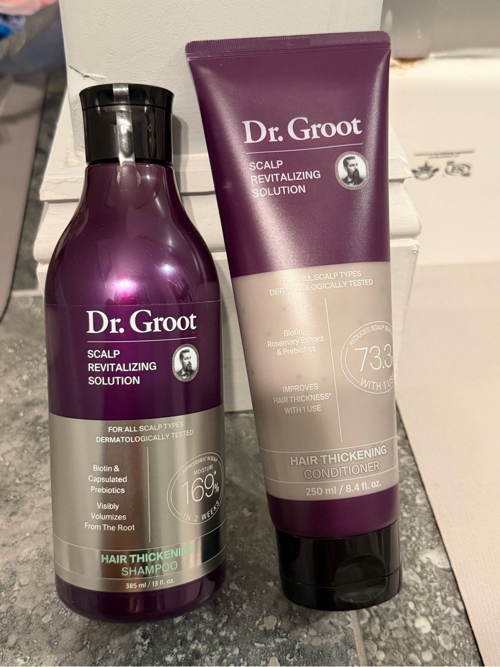 Scalp Revitalizing Hair Thickening Shampoo & Conditioner - Purple
